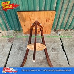 Bàn Cafe 2 Tầng 60x60x75cm – Đa Năng, Thông Minh, Gọn Nhẹ