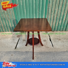 Bàn Cafe 2 Tầng 60x60x75cm – Đa Năng, Thông Minh, Gọn Nhẹ