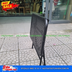Bàn Cafe Xếp Gọn Khung Sắt – Kích Thước Vàng 40x60x51cm Cho Mọi Không Gian
