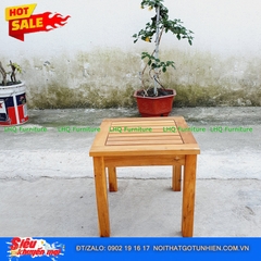 Bàn Cafe Gỗ Tràm Vuông 40 – Kích Thước 40x40x45cm, Chân Tháo Rời, Phối Hợp Mọi Loại Ghế