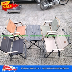 Bộ Bàn Chữ Nhật 40x60x51cm + 4 Ghế Camping – Lựa Chọn Bình Dân Thông Minh