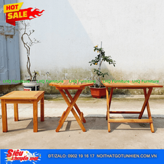 Bộ Sưu Tập Bàn Cafe Gỗ Tràm – Bát Giác, Vuông 50, Vuông 40, Chữ Nhật 40x60 – Đa Dạng Cho Quán Vỉa Hè & Ban Công