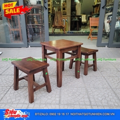 Bộ Bàn Ghế Cafe Đôn Mini Phong Cách Cổ Điển – Giá Chỉ 690.000đ Tại LHQ Furniture