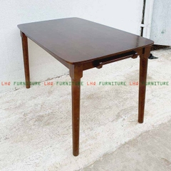 Bộ bàn ăn 1m2 4 ghế Cabin nệm – Bàn gỗ tự nhiên, ghế nệm êm ái