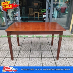 Bộ bàn ăn 6 ghế chữ A, bàn gỗ cao su tự nhiên 100%, sơn màu walnut – Giá chỉ 4.600.000đ