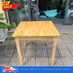 Bộ bàn ăn Butter 4 ghế mặt gỗ – Bàn vuông 80cm: Ấm cúng cho mọi bữa cơm nhà