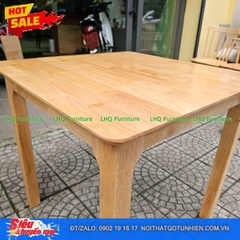 Bộ bàn ăn Butter 4 ghế mặt gỗ – Bàn vuông 80cm: Ấm cúng cho mọi bữa cơm nhà