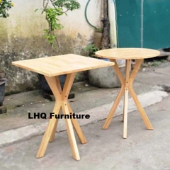 Bộ Bàn Ăn Chân Chụm Tròn 60 + 2 Ghế 7 Nan – Gỗ Tự Nhiên, Chắc Chắn – LHQ Furniture