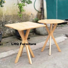 Bộ Bàn Ăn 2 Ghế 12 Nan + Bàn Chân Chụm – Vững Chãi, Thoáng Mát – LHQ Furniture