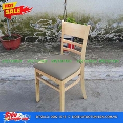 Bộ bàn ăn 1m2 4 ghế Cabin nệm – Bàn gỗ tự nhiên, ghế nệm êm ái