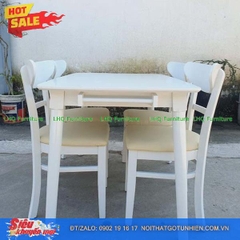 Bộ bàn 1m2 – 4 ghế Panda: Sang trọng, tiện nghi – Đủ 3 màu nâu óc chó, tự nhiên, trắng