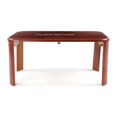 Bàn Trà Nhật, Chân Bánh Mỳ Gấp Gọn, Mặt Gỗ Cao Su Kích Thước 50x70