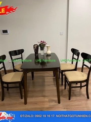 Bộ bàn 1m2 – 4 ghế Panda: Sang trọng, tiện nghi – Đủ 3 màu nâu óc chó, tự nhiên, trắng