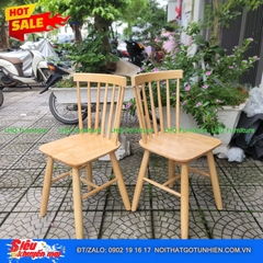 Bộ bàn ăn 6 ghế song tiện – ghế 7 nan sơn màu tự nhiên – Giá chỉ 3.850.000đ tại LHQ Furniture