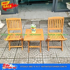 Bộ Cafe Mini Xếp Gọn – Bàn 40x40x40cm Kết Cấu Chắc Chắn Sử Dụng Bền Đa Năng