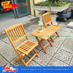 Bộ Cafe Mini Xếp Gọn – Bàn 40x40x40cm Kết Cấu Chắc Chắn Sử Dụng Bền Đa Năng