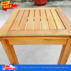 Bàn Cafe Gỗ Tràm Vuông 40 – Kích Thước 40x40x45cm, Chân Tháo Rời, Phối Hợp Mọi Loại Ghế