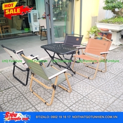 Bộ Bàn Chữ Nhật 40x60x51cm + 4 Ghế Camping – Lựa Chọn Bình Dân Thông Minh