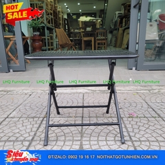 Bàn Cafe Xếp Gọn Khung Sắt – Kích Thước Vàng 40x60x51cm Cho Mọi Không Gian