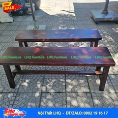 Ghế Bench Gỗ Vintage – Dài 1m2, Mặt Dày 1,5cm, Khung Keo Chắc
