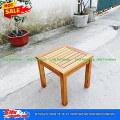 Bàn Cafe Gỗ Tràm Vuông 40 – Kích Thước 40x40x45cm, Chân Tháo Rời, Phối Hợp Mọi Loại Ghế