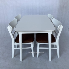Bộ bàn ăn 4 ghế bán chạy, Ghế Mango gỗ, Được yêu thích nhất 2024