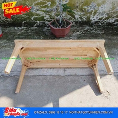 Bộ bàn ăn 1m2 gỗ 2 ghế Cabin 1 ghế bench – Sự kết hợp độc đáo, tiết kiệm diện tích