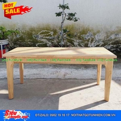 Bộ bàn ăn 1m2 gỗ 2 ghế Cabin 1 ghế bench – Sự kết hợp độc đáo, tiết kiệm diện tích
