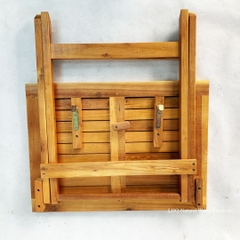 Bàn cafe xếp gọn, Gỗ tràm tự nhiên, Mặt 40x60, Bán chạy 2024