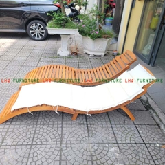 Ghế hồ bơi xếp gọn – Thiết kế uốn cong, kết cấu chắc chắn, đa năng, có thể dùng thêm nệm tại LHQ Furniture