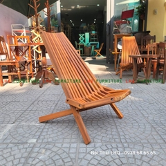 Ghế ngồi thư giãn LHQ - Ghế câu, ghế tổ ong xếp gọn, gỗ tràm tự nhiên, lưng ghế dài ngồi thoải mái, giá rẻ bất ngờ