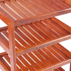 Kệ để giày dép, Cao 5 tầng rộng 45cm, Gỗ tự nhiên, Bảo hành mọt