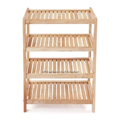 Kệ để giày dép 4 tầng rộng 45cm, gỗ tự nhiên, hoàn thiện kỹ, giá rẻ