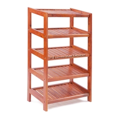 Kệ để giày dép, Cao 5 tầng rộng 45cm, Gỗ tự nhiên, Bảo hành mọt