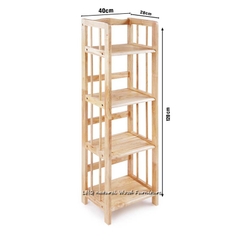 Kệ sách 4 Tầng 40cm, Gỗ tự nhiên, Sử dụng đa năng, Bán chạy