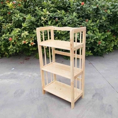 Kệ sách 3T65, Gỗ cao su, Tháo ráp nhanh, Tiết kiệm vận chuyển