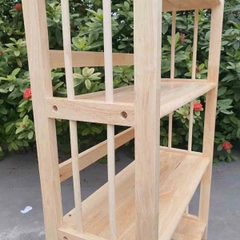 Kệ sách 3T65, Gỗ cao su, Tháo ráp nhanh, Tiết kiệm vận chuyển