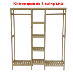 Kệ treo quần áo 3 buồng, Tháo ráp tiện lợi, Vận chuyển rẻ