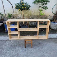 Kệ treo tường rộng 1m2, Gỗ cao su, Hàng tháo ráp, Vận chuyển rẻ