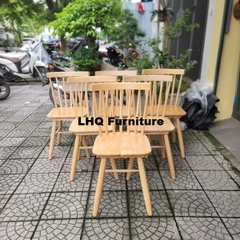 Bộ Bàn Ăn 2 Ghế Song Tiện – Bàn Chân Tròn/Vuông 80x80x75cm – Mua Lẻ Bàn Hoặc Ghế Tại LHQ