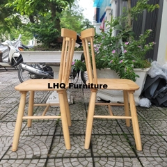 Bộ Bàn Ăn 2 Ghế Song Tiện – Bàn Chân Tròn/Vuông 80x80x75cm – Mua Lẻ Bàn Hoặc Ghế Tại LHQ