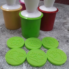 Khuôn Làm Bánh Quy 6 mặt_Biscuit Silicone Molds 3D Silicone Cookie Stamps