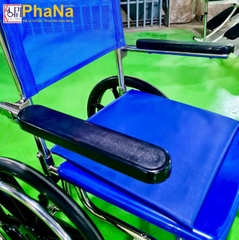 Ghế vệ sinh inox có bánh xe  (Mẫu mới bánh xe lớn)- PN64.16