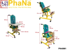 PN49M1 - Ghế ngồi trẻ khuyết tật tam giác ngã nằm