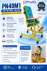 PN49M1 - Ghế ngồi trẻ khuyết tật tam giác ngã nằm