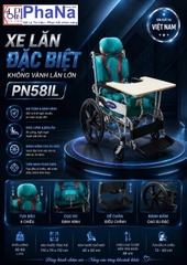 PN58IL- Xe lăn đặc biệt không vành lăn lớn
