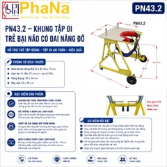 PN43.3 - KHUNG TẬP ĐI TRẺ BẠI NÃO CÓ ĐAI NÂNG ĐỠ LỚN