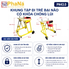 PN43.0 - Khung tập đi trẻ em có khóa chống lùi