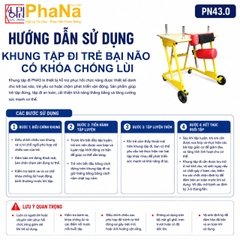 PN43.0 - Khung tập đi trẻ em có khóa chống lùi
