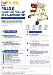 PN43.0 - Khung tập đi trẻ em có khóa chống lùi